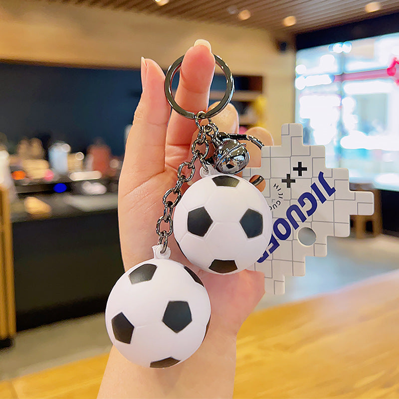Wholesale Slow Rebound Soft Rubber Football Creative Decompression Keychain